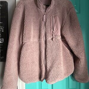 Women's Pink Sherpa Jacket